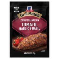 McCormick Grill Mates Tomato, Garlic & Basil Marinade Mix, 0.87 oz, 0.87 Ounce