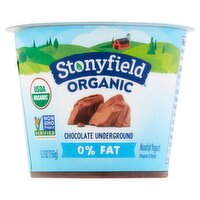 Stonyfield Organic 0% Fat Chocolate Underground Nonfat Yogurt, 5.3 oz