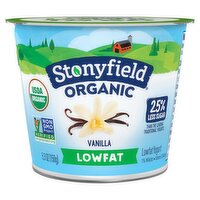 Stonyfield Organic Vanilla Lowfat Yogurt, 5.3 oz