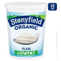 Stonyfield Organic Plain Lowfat Yogurt, 32 oz