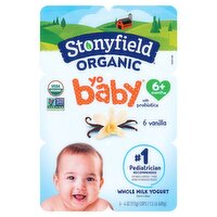 Stonyfield Organic YoBaby Vanilla Whole Milk Yogurt, 24 Ounce