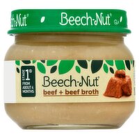 Beech-Nut Beef + Beef Broth Baby Food, Stage 1, From About 4 Months, 2.5 oz, 2.5 Ounce