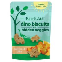 Beech-Nut Butternut Bliss Dino Biscuits with Hidden Veggies Snack, 5 oz