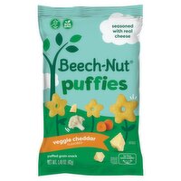 Beech-Nut Puffies Veggie Cheddar Flavored Grain Snack Baby Food, 1.48 oz