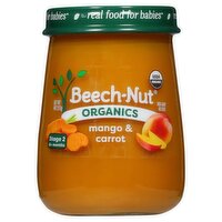 Beech-Nut Organics Mango & Carrot Baby Food, Stage 2, 6+ Months, 4 oz