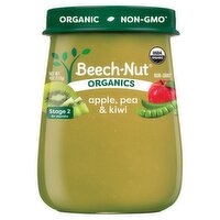 Beech-Nut Organics Apple, Pea & Kiwi Baby Food, Stage 2, 6+ Months, 4 oz