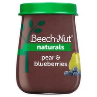 Beech-Nut Naturals Pear & Blueberries Baby Food, Stage 2, 6 Months+, 4 oz