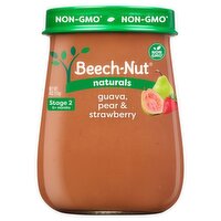 Beech-Nut Naturals Guava, Pear & Strawberries Baby Food, Stage 2, 6 Months+, 4 oz