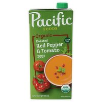 Pacific Foods Organic Roasted Red Pepper & Tomato Soup, 32 fl oz