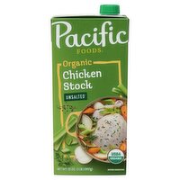 Pacific Foods Organic Unsalted Chicken Stock, 32 oz