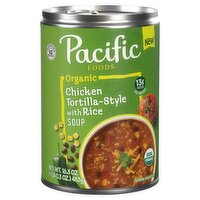 Pacific Foods Organic Chicken Tortilla-Style with Rice Soup, 16.3 oz