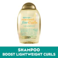 Ogx Lightweight + Coconut Fine Curls Shampoo, 13 fl oz