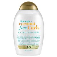 Ogx Lightweight + Coconut Fine Curls Conditioner, 13 fl oz