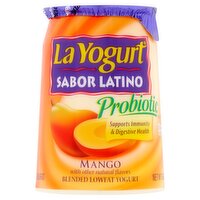 La Yogurt Mango Blended Lowfat Yogurt, 6 oz, 6 Ounce