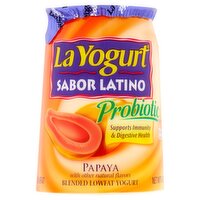 La Yogurt Papaya Blended Lowfat Yogurt, 6 oz