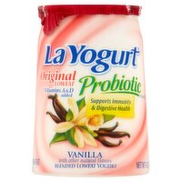 La Yogurt Vanilla Original Blended Lowfat Yogurt, 6 oz, 6 Ounce