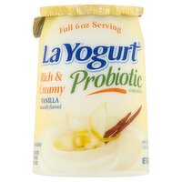 La Yogurt Rich & Creamy Vanilla Blended Lowfat Yogurt, 6 oz