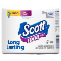 Scott Unscented Bathroom Tissue, 1 count