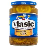 Vlasic Bread & Butter Chips Pickles, 24 fl oz, 24 Fluid ounce