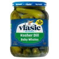 Vlasic Baby Wholes Kosher Dill Pickles, 32 fl oz, 32 Fluid ounce