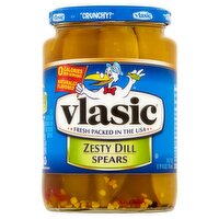 Vlasic Zesty Dill Spears Pickles, 24 oz, 24 Fluid ounce