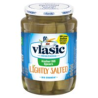 Vlasic Lightly Salted Kosher Dill Spears, 24 fl oz