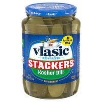 Vlasic Stackers Kosher Dill Pickles, 24 fl oz, 24 Fluid ounce