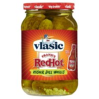 Vlasic Frank's RedHot Flavored Kosher Dill Wholes, 16 fl oz