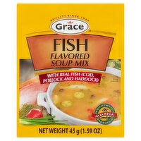 Grace Fish Flavored Soup Mix, 1.59 oz, 1.6 Ounce