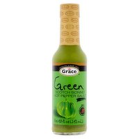 Grace Green Scotch Bonnet Hot Pepper Sauce, 4.8 fl oz