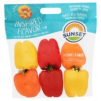 Sunset Sweet Bell Peppers, 6 count