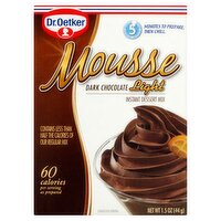 Dr. Oetker Dark Chocolate Light Mousse Instant Dessert Mix, 1.5 oz