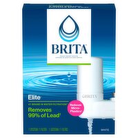 Brita Tap Water Filter System, Water Faucet Filtration System with Filter Change Reminder, White