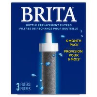 Brita Bottle Replacement Filters, 3 count