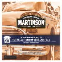 Martinson Classic Dark Roast Ground Coffee, 0.32 oz, 90 count