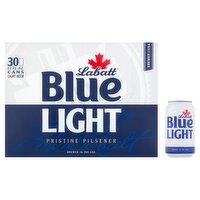 Labatt Blue Pristine Pilsener Light Beer, 12 fl oz, 30 count
