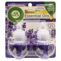 Air Wick Essential Oils Lavender & Chamomile Scented Oil Refills, 2 count, 1.34 fl oz