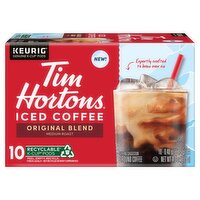 Tim Hortons Original Blend Medium Roast Iced Ground Coffee K-Cup Pods, 0.4 oz, 10 count