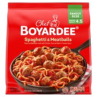 Chef Boyardee Spaghetti & Meatballs Family Size, 40 oz, 40 Ounce