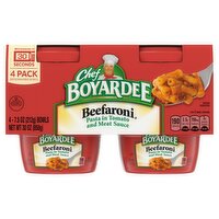 Chef Boyardee Beefaroni Bowls, 7.5 oz, 4 count, 30 Ounce