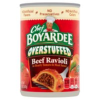 Chef Boyardee Overstuffed Beef Ravioli, 15 oz, 15 Ounce