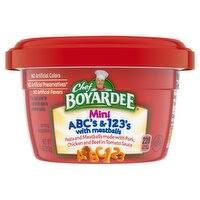 Chef Boyardee Mini ABC's &123's with Meatballs, 7.5 Ounce