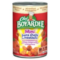 Chef Boyardee Mini Pasta Shells & Meatballs, 14.75 oz, 14.75 Ounce