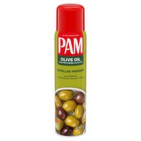 Pam Expeller Pressed Olive Oil No-Stick Cooking Spray, 7 oz