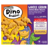 Yummy Dino Buddies Whole Grain Chicken Breast Nuggets, 21 oz, 21 Ounce