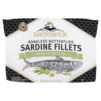 Brunswick Boneless Butterflied Sardine Fillets, 3.75 oz