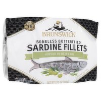 Brunswick Boneless Butterflied Sardine Fillets, 3.75 oz