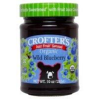 Crofters Just Fruit Organic Wild Blueberry Spread, 10 oz