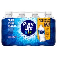 Pure Life Purified Water, 12 fl oz, 12 count, 144 Fluid ounce