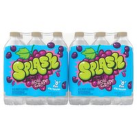 Splash Blast, Acai Grape Flavor Water Beverage, 16.9 FL OZ Plastic Bottles (24 Count)